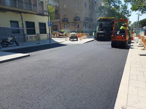 Áridos de Melo completes the paving work around Parque Ventas (Madrid)